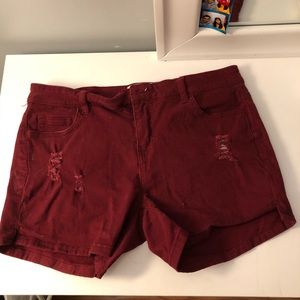 Lightly Distressed Shorts